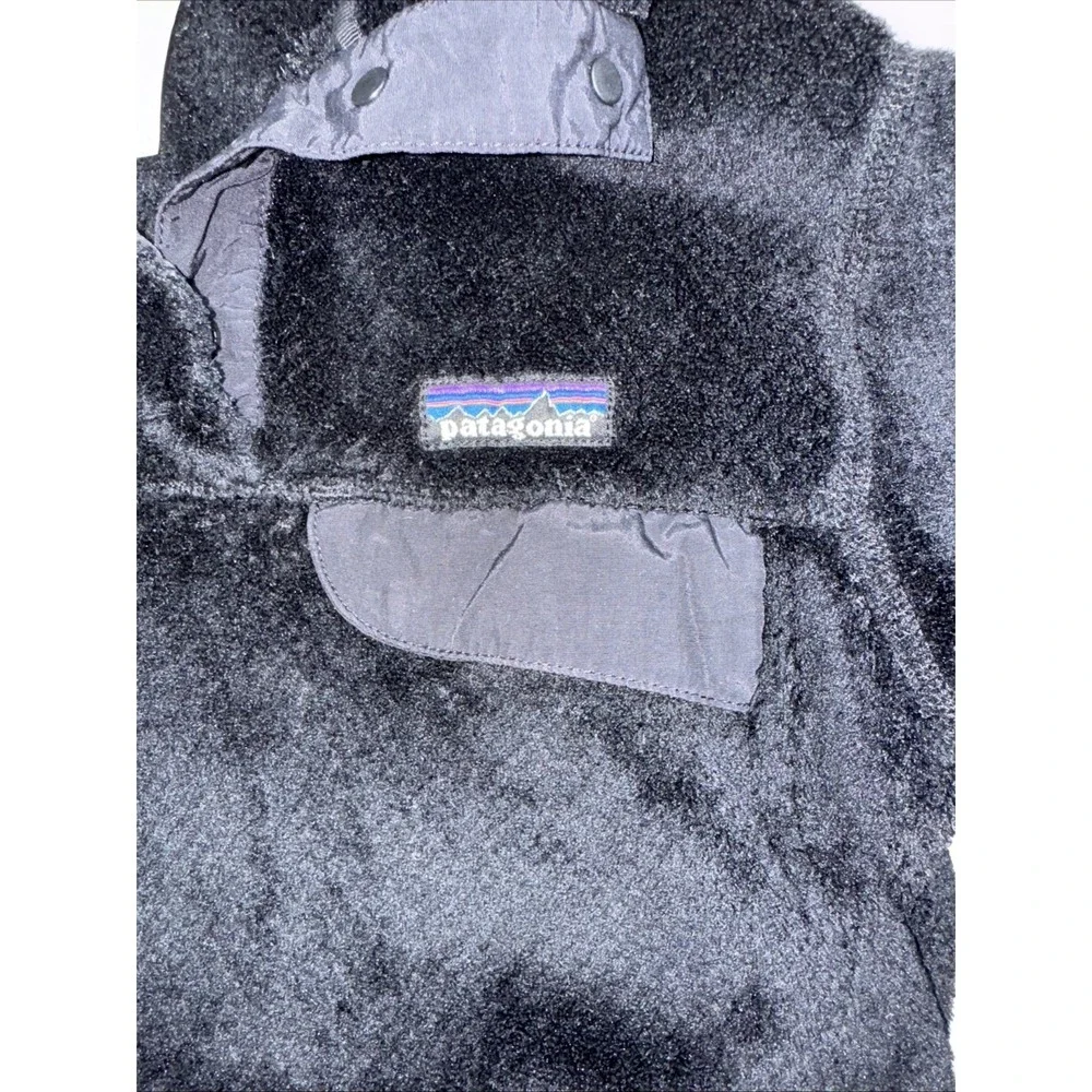 Patagonia Womens Re-Tool Snap-T Fleece Pullover‎ Polartec Size XS Black Soft